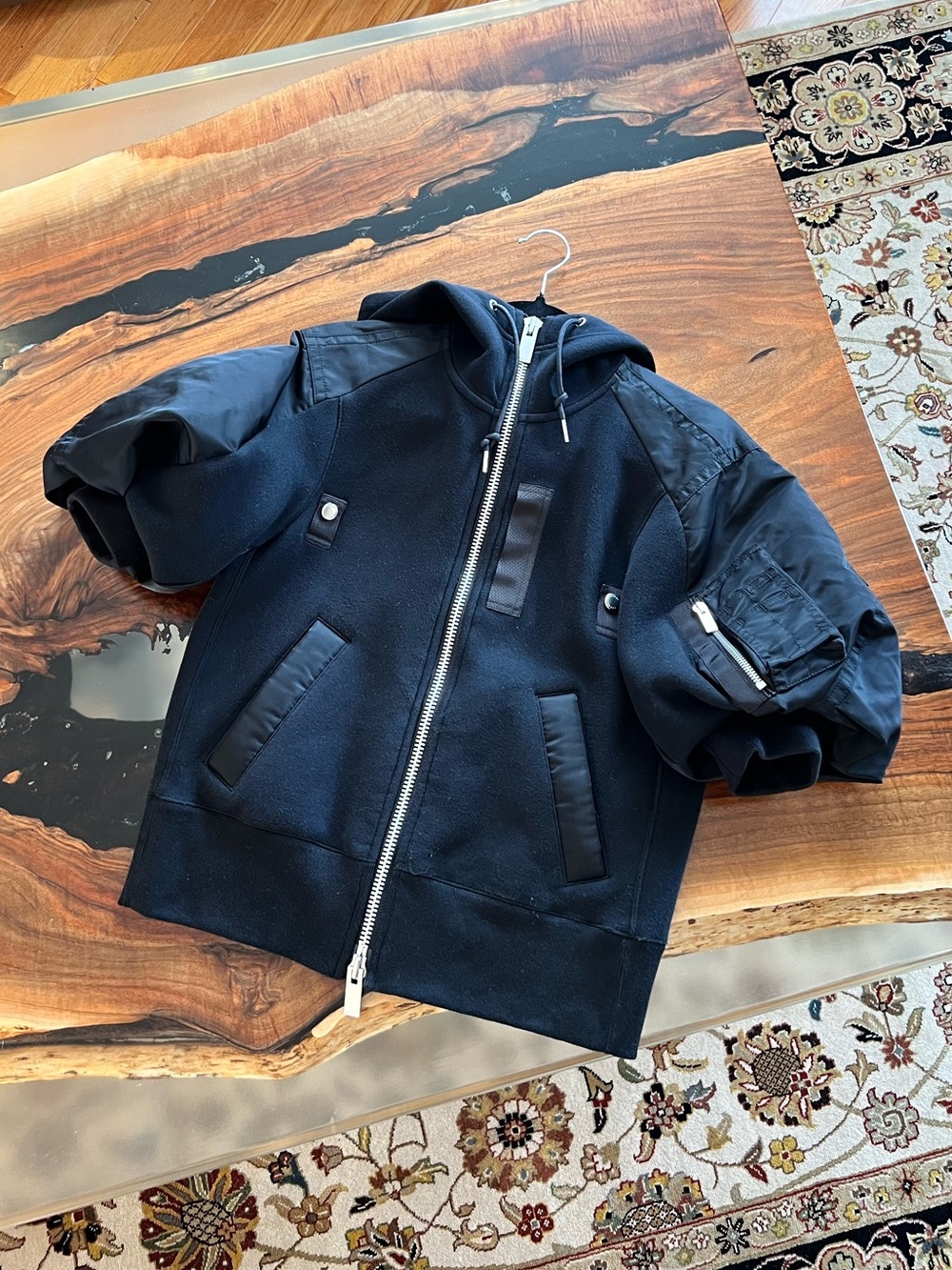 Sacai Zip-Up Bomber Jacket